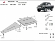 Scut cutie de viteză și diferențial Mitsubishi L 200 50