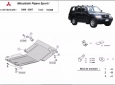 Scut motor și radiator Mitsubishi Pajero Sport 1 50