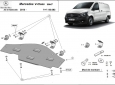 Scut metalic pentru sistemul Stop&Go Mercedes V-Class W447, 4x2, 1.6 D 50