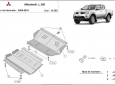 Scut motor și radiator Mitsubishi L 200 50