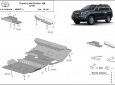 Scut motor din aluminiu Toyota Land Cruiser 150 50