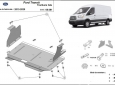 Scut motor Ford Transit - tracțiunea față 50