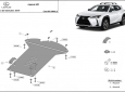 Scut antifurt din aluminiu pentru catalizator Lexus UX 52