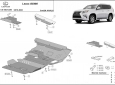 Scut motor din aluminiu Lexus GX460 54