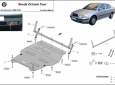 Scut motor din aluminiu Skoda Octavia 54