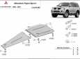 Scut cutie de viteză și diferential Mitsubishi Pajero Sport 1 54