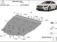 Scut motor din aluminiu Mercedes CLA 55