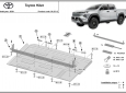 Scut metalic reductor Toyota Hilux 60