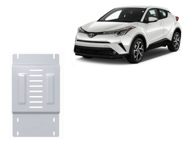 Scut antifurt din aluminiu pentru catalizator Toyota C-HR
