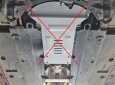 Scut antifurt din aluminiu pentru catalizator Suzuki Swace 56